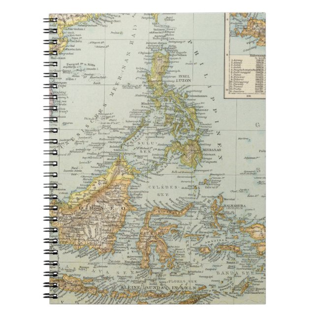 Caderno Espiral Indo china e Arquipélago da Malásia (Frente)