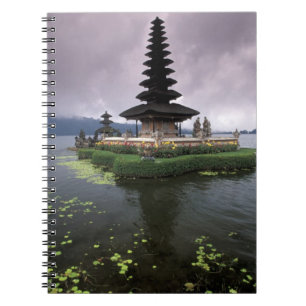 Caderno Espiral Indonésia, Bali, Templo Ulun Danu.