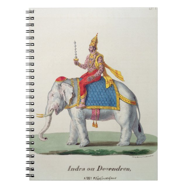 Caderno Espiral Indra ou Devendra, de "do francaise L'Inde…", (Frente)