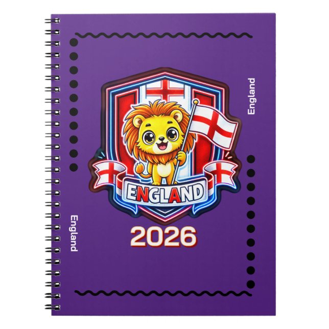 Caderno Espiral Inglaterra Crianças (Frente)