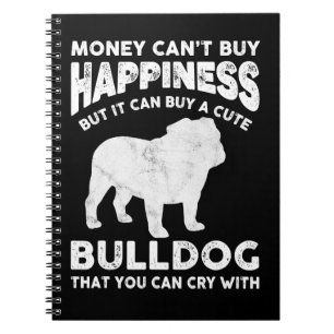 Caderno Espiral Inglês Buldogue Cachorro Lover Engraçado Cachorro