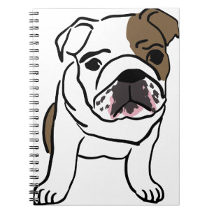 Caderno Espiral Inglês Bulldog Shirts Nope Lazy English Bull
