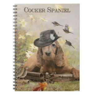 Caderno Espiral Inglês Cocker Spaniel