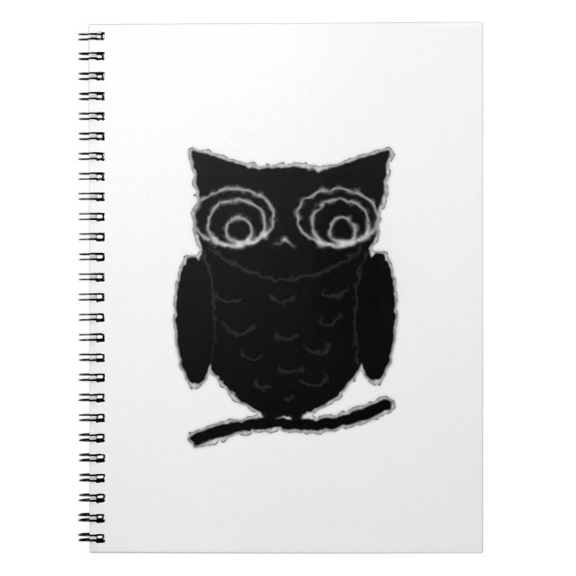 Caderno Espiral Inkblot Owl (Frente)