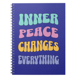 Caderno Espiral Inner Peace Changes Everything