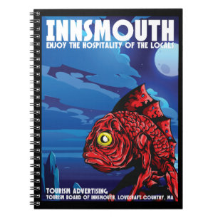 Caderno Espiral Innsmouth Viagens vintage Lovecraft