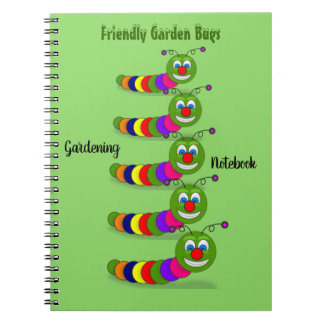 Caderno Espiral Inseto de jardim amistoso Gardinagem ecológica