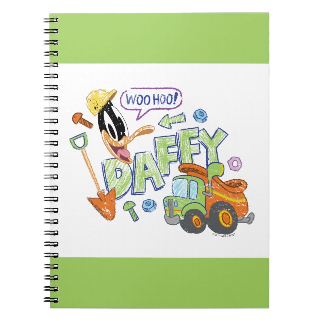 Caderno Espiral INSETOS BUNNY BUILDERS™| Arte de desenho DAFFY DUC (Frente)