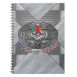 Caderno Espiral Insígnia de Médico de Combate