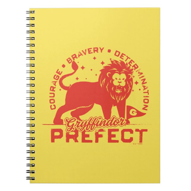 Caderno Espiral Insígnia de Prefeito de GRYFFINDOR™ (Frente)