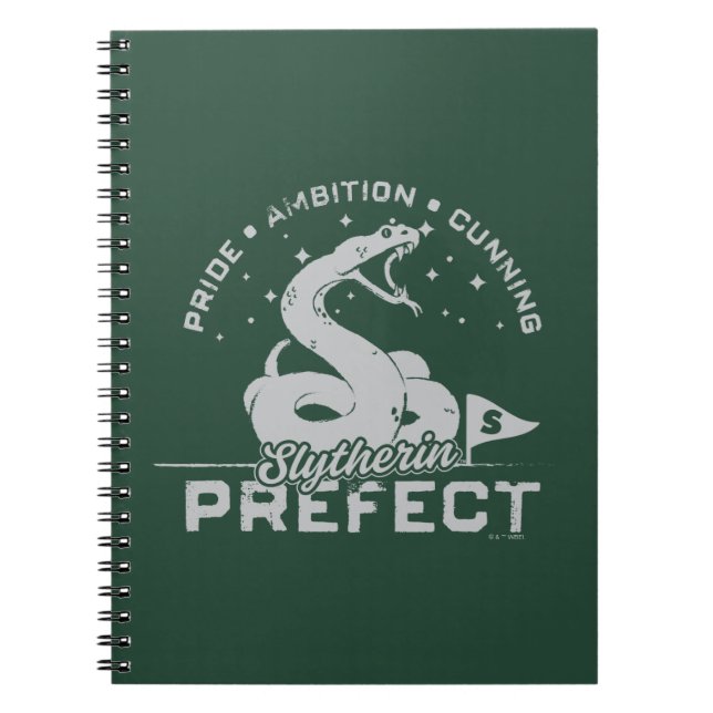 Caderno Espiral Insígnia de Prefeito de SLYTHERIN™ (Frente)