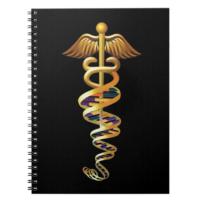 Caderno Espiral Insígnia Médica (Frente)