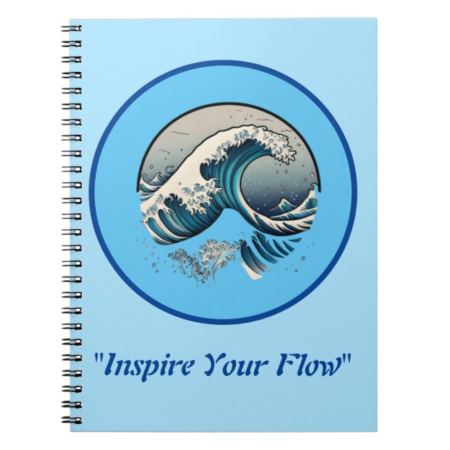 Caderno Espiral "Inspira seu fluxo" (Frente)