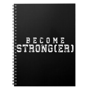 Caderno Espiral Inspiração de elevação de peso - Torne-se mais for