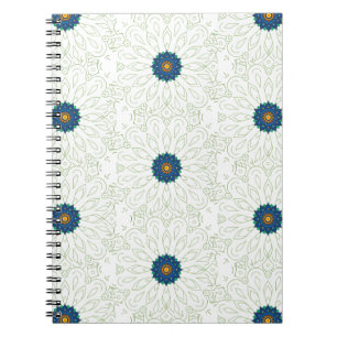 Caderno Espiral inspiração no pavão