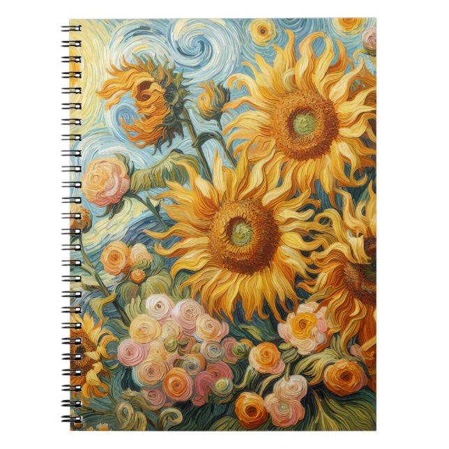 Caderno Espiral Inspirações de Girassol (Frente)