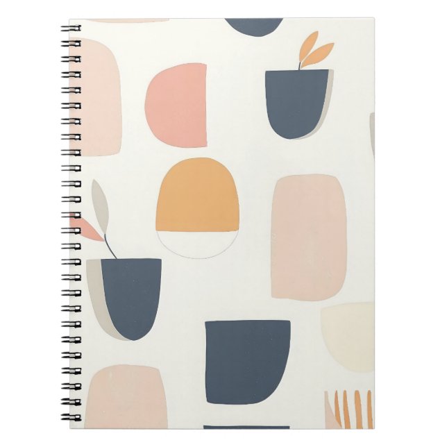 Caderno Espiral Inspirado no Escandinavo (Frente)