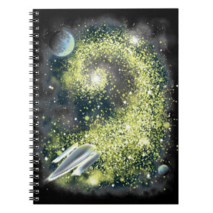 Caderno Espiral Inspirado pela Busca Espacial