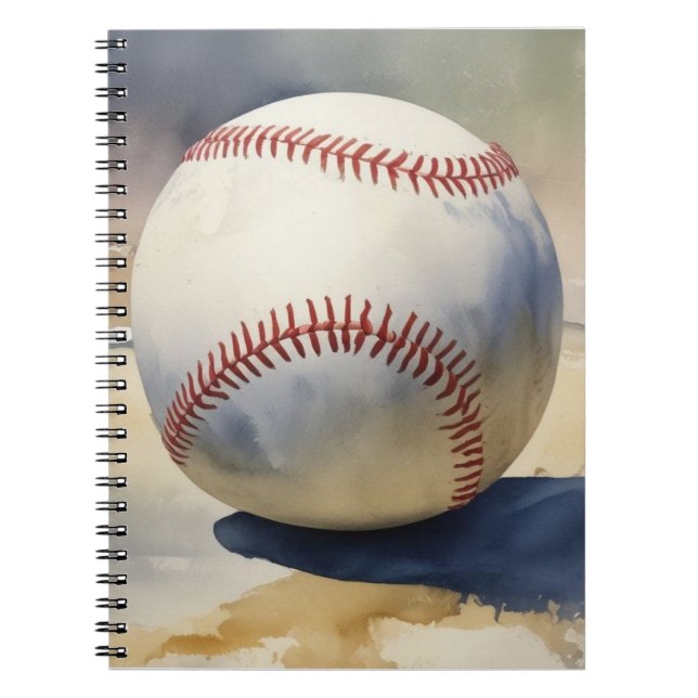 Caderno Espiral Inspirador de Beisebol (Frente)