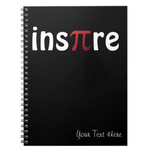 Caderno Espiral Inspire o geek da matemática da matemática do di