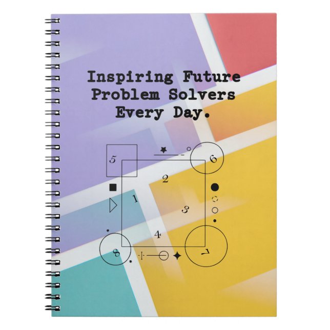 Caderno Espiral Inspiring Future Solvers | Daily Math Mentor (Frente)