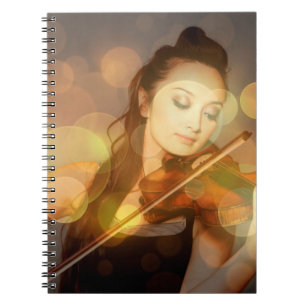 Caderno Espiral Instrumento de solistência artística violino