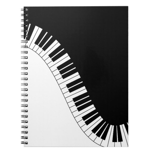 Caderno Espiral Instrumentos de teclado Aziza (Frente)