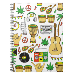 Caderno Espiral Instrumentos Musicais: Reggae Sem Olhos