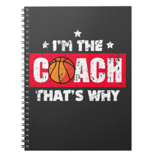 Caderno Espiral Instrutor do basquetebol - provérbios engraçados