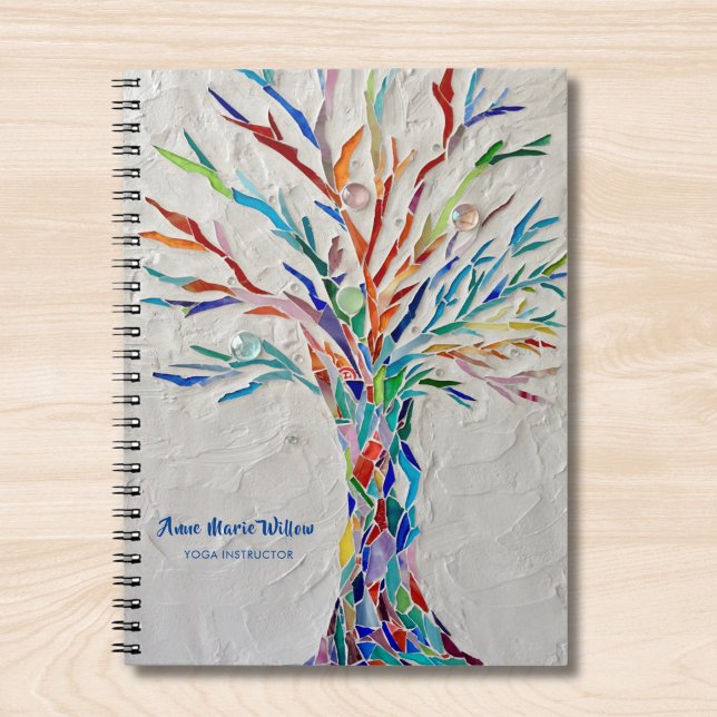 Caderno Espiral Instrutor Yoga de Nome Personalizado (Criador carregado)