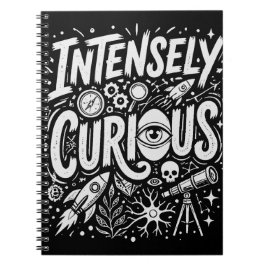 Caderno Espiral Intensely Curious