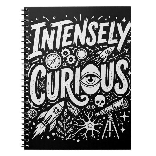 Caderno Espiral Intensely Curious (Frente)