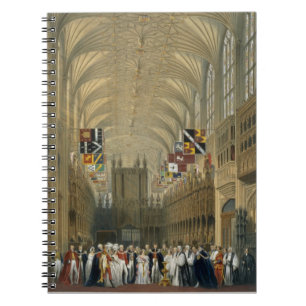 Caderno Espiral Interior da capela de St George, 1838 (litho da