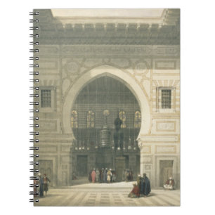 Caderno Espiral Interior da mesquita da sultão Hasan, o Cairo,