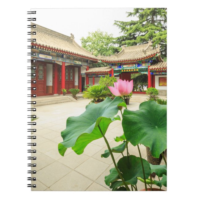 Caderno Espiral Interior da Pagoda da China (Frente)