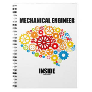 Caderno Espiral Interior do engenheiro mecânico (cérebro das