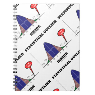 Caderno Espiral Interior estatístico do Outlier (humor da curva d
