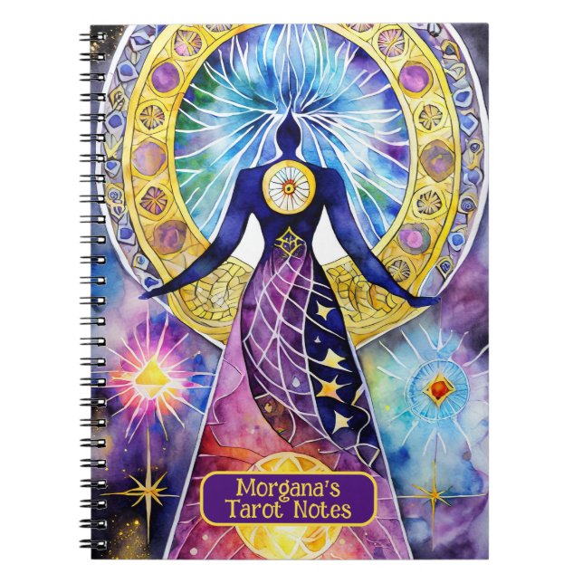 Caderno Espiral Interpretações de Cartomancy and Tarot Card (Frente)
