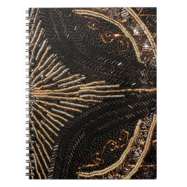 Caderno Espiral Intricate Beaded Patterin for Vintage Look