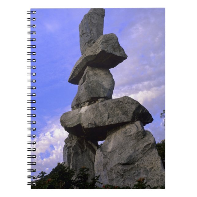 Caderno Espiral Inukshuk, Territórios do Noroeste, Canadá (Frente)
