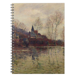 Caderno Espiral Inundações de Claude Monet   em Giverny