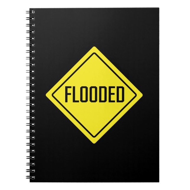 Caderno Espiral Inundada | Sinal de Tráfego | Notebook espiral (Frente)