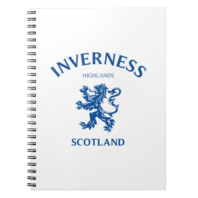 Caderno Espiral INVERNESS Scotland (Frente)