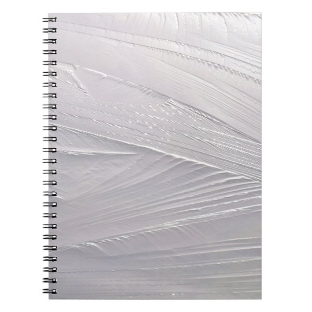 Caderno Espiral Inverno branco de sorvete (Frente)