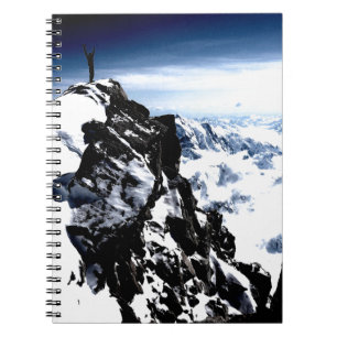 Caderno Espiral Inverno da neve do alpinismo