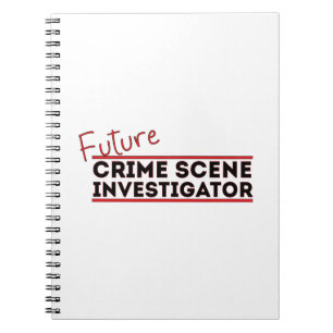 Caderno Espiral Investigador da Cena do Crime Futuro