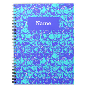 Caderno Espiral invólucro de bolhas de pop