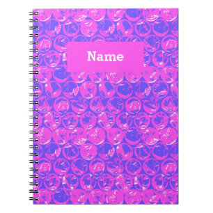 Caderno Espiral invólucro de bolhas de Pop art