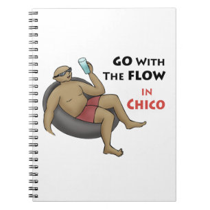 Caderno Espiral Ir com o Fluxo no Chico