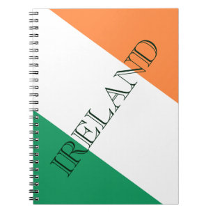 Caderno Espiral Irish Flag Ireland nbcn